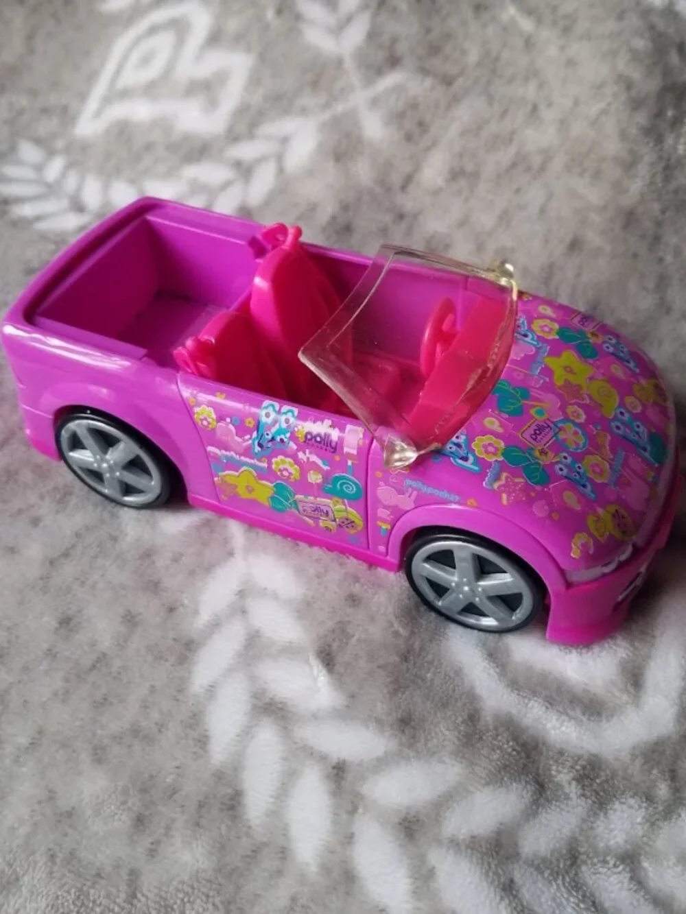Vintage Polly Pocket Designables Convertible Car Purple Y2K 2008 N7263